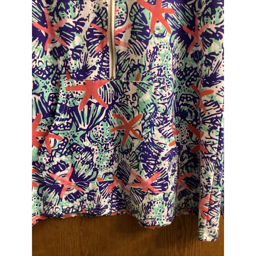 Boutique Starfish Beach 3‎ Quarter Zip Up Jacket ~ Sz. L ~ Kangaroo pocket NWT - Picture 3 of 4